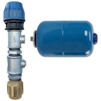 PAG Turbo GmbH® - Vantec Pumpen Inverter (intelligente Pumpensteuerung) oder Pumpensteuerung PC-20P, sandresistente Tiefbrunnenpumpe 3 STM20-6000L/h - 7,7bar (Anschlussset + 8L Kessel)