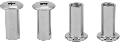 Flat Nuts Hex Nut M6 M8 Iron Plated Round Head Sleeve Furniture Connector for Sofa and Counter Durable Strong Premium Material 50PCS 30PCS (M8*15(50pcs))