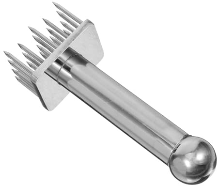 Ciieeo Batticarne in Acciaio Resistente con Aghi per Intenerire Carne di Maiale e Manzo Martello da Cucina Multi-ago per Ammorbidire e Preparare Bistecche Uniformemente