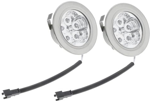 TOBBOMEY 2pcs Led Range Hood Lights Kitchen Replacement Bulbs 2w Energy Saving Cold Light, Ac12v Compatible Under Stove Vent Lamp for Cooker Hoods