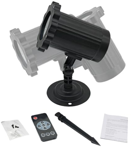 Ancsttu Proiettore Di Luci A Neve - Proiettore Natalizio Con Rotazione A 360 Gradi | Decorazioni Luminose per Interno, Esterno, Viale d'Accesso, Giardino, Inverno, Vacanze, Matrimonio