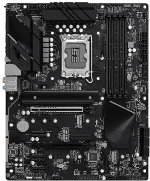 Carte mère Carte mère Fit for ASRock Z690 PG Riptide Compatible avec processeurs i9-14900K, i7-12700K et i5-12400F, Socket LGA1700, 4xDDR4, DIMM, USB3.2 Gen2, M., PCIe 5.0, ATX