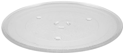 Ciieeo Glasteller für Mikrowelle Ersatz-drehteller Hitzebeständiger Glas-teller für Mikrowelle Drehbarer Servierplatte Kompatibel mit Samsung Transparente Mikrowellenschale