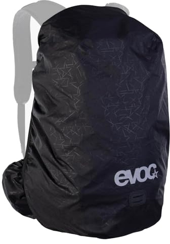 EVOC RAINCOVER SLEEVE PRO 10-30 Regenhülle, black, L/XL | wasserdichter Rucksackschutz, Rucksack Abdeckung mit reflektierendem Logo-Druck, flexible Größenanpassung