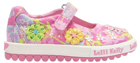 Lelli Kelly Scarpe in Tela per Ragazze Eloise Dolly con Fiori di Paillettes LK4911, 25 EU
