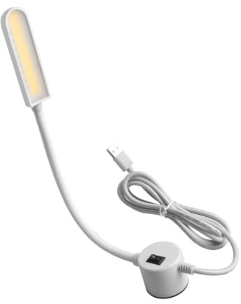 APGLSXY Magnetisk symaskin med vit USB, vit LED-magnetisk lampa för hem, sovsal, sybord, maskinlampa