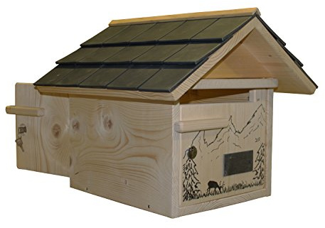 CBOUTIC Boite AUX Lettres Bois LA Combe AUX Cerfs Prestige 2 Portes