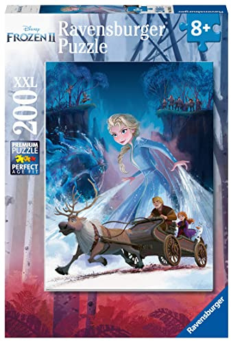 Ravensburger - Die Eiskönigin 2 Puzzle, 200 XXL-Teile, Puzzles für 8 Jahre alte Kinder, Disney-Kollektion, Lern- und Spaßspiele, Geschenkideen