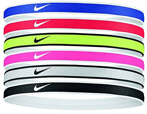 Nike Swoosh Damen Haarbänder, 6 Stück, Rot | Royal