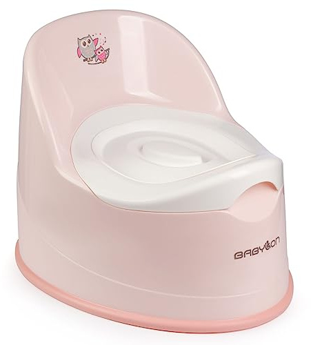 BABYLON Giant Pot Enfant couvercle+bol, Pot bebe toilette dès 1 an, Rose