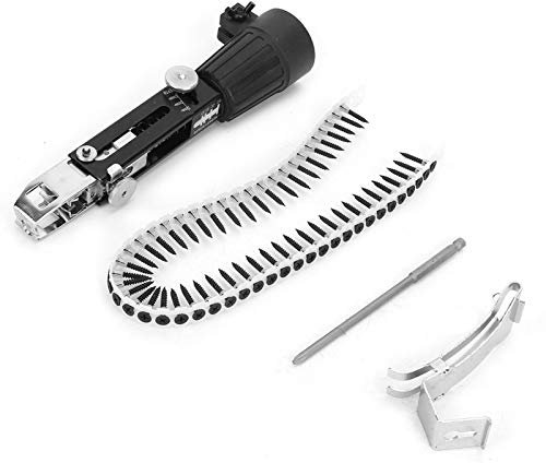 Catena a vite,Pistola a vite per ponte, pistola a vite per cartongesso adattatore per catena a vite per trapano a catena con punta a vite automatica per attacco per trapano elettrico