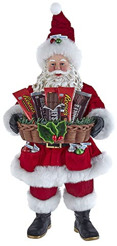 Hershey Weihnachtsmann mit Korb Tischstück