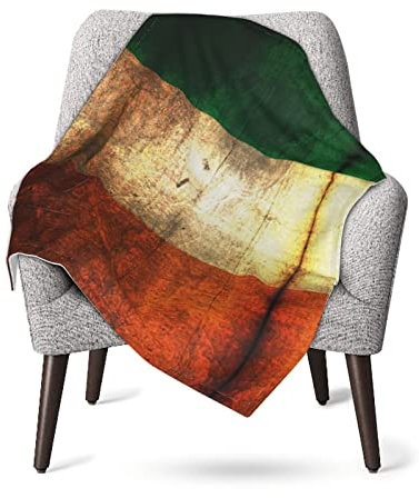 Manta de bebé súper suave con la bandera irlandesa, ropa de cama para bebés y niños pequeños, 76 x 101 cm