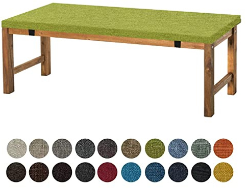 Aselbia Bankauflage Sitzkissen 100X50X5CM,Waschbare Rutschfestes Bankkissen Sitzauflage Bequeme Bankpolster für Bank, Fensterbank, Gartenmöbel, Terrasse, Drinnen,Frucht Grün