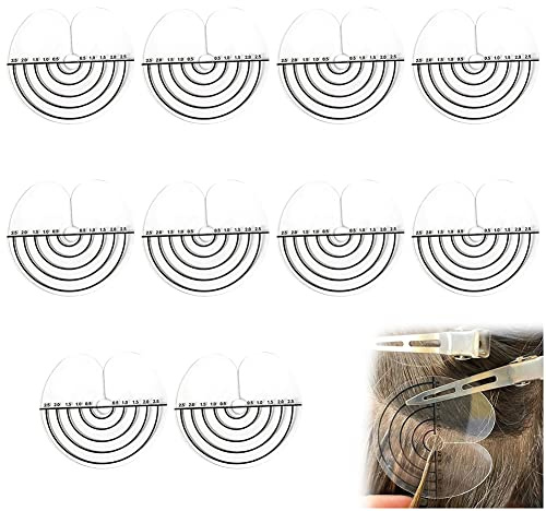 TUKNN Haarverlängerung Werkzeug, Schutzschablone, 10 PCS, Durchmesser 5,5cm, für Haarverlängerung Bondings Extension, Hot Bonding