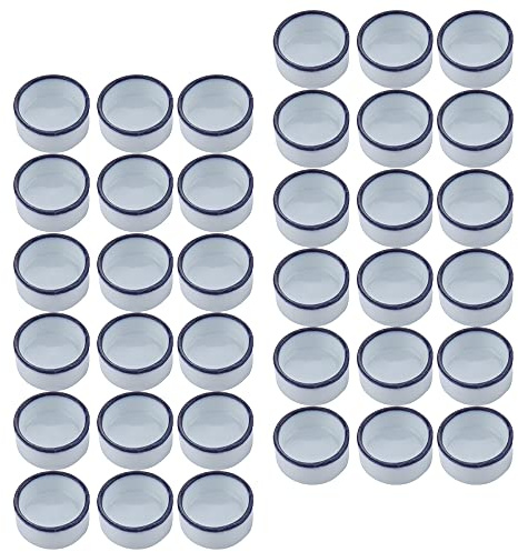 36 Pcs Spider Micro Water Bowl Mini Ceramic Dish for Tarantula Spider Millipede Tiny Reptile Insect (0.86 D, 0.43 H)