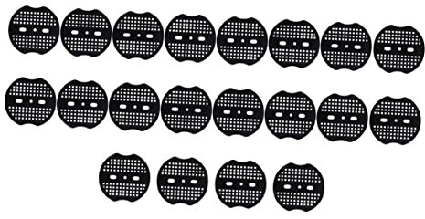 TOPBATHY PE U-Shaped Garden Nail Pad 100pcs Black Ground Pegs Gasket 3mm Wire Spacer Camping Anchor Lawn Landscaping Kit