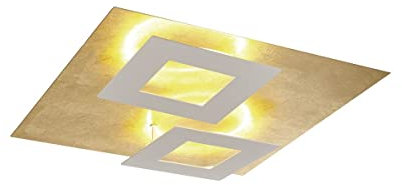 Inspired Mantra Dalia Techo de 50 cm, LED de 48 W, 3000 K, 3360 lm, dorado/blanco, 3 años de garantía