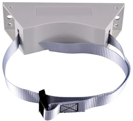 Labstandard Support mural cylindrique pour réservoir d'azote et propane avec sangle en nylon