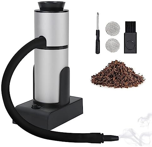 Ahumador de mano, barbacoa de alimentos fríos, ahumador portátil de alimentos fríos para carne carne carne barbacoa (plata)
