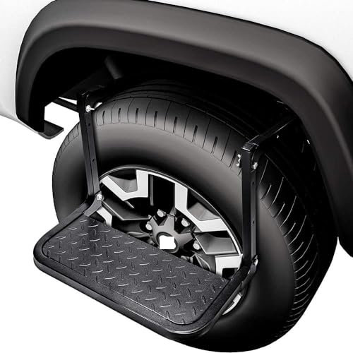 Automotive Radtritt Trittstufe für Daihatsu Yrv (2001-2005), Klappbar Auto Trittleiter Verstellbare Reifenstufe Träger Klapptritt Zubehör