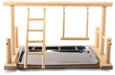 CYILPR Vogelschaukel, Vogel-Sitzstange, Futtertablett, Leiter, Nest, Kuscheln zum Schlafen, Spielkäfig für Sittiche zum Spielen, Geschenk für Vögel