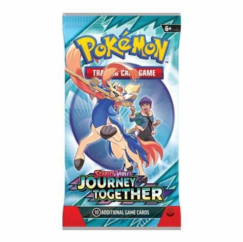 Pokemon Journey Together – Einzel-Booster-Pack – 10 Karten – Packkunst kann variieren