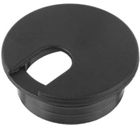 Kabelklemme, Kabelklemme, 35/50 mm, Computerdurchführung, für Schreibtisch, Tisch, Kabelbefestigung, Schnalle, Bürozubehör (schwarz, 35 mm)
