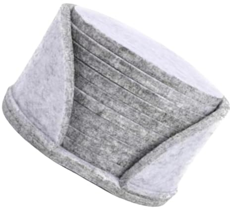 10 Pieces Coaster 5mm Drink Felt Coasters Round Absorbent Felt Coasters Cup Mat Desk Coaster with Holder for Drinks Bar Home Coffee Table(Light Grey, 10cm)