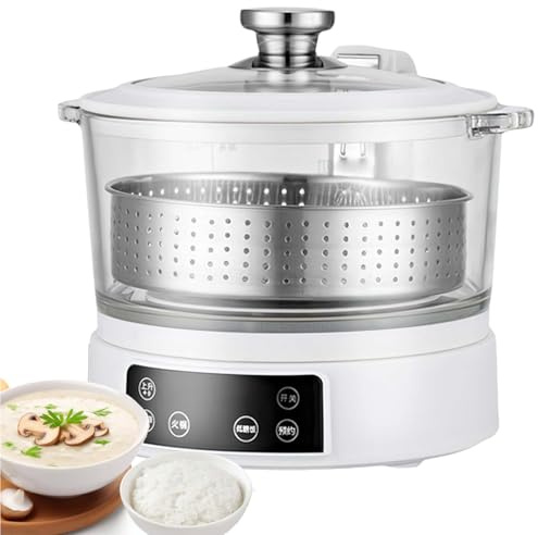 Olla arrocera con eliminación de azúcar, olla arrocera baja en carbohidratos, 3L con vaporera digital baja en azúcar con tecnología reductora de carbohidratos sin comprometer el sabor ni la textura