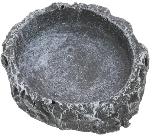 YARNOW Ciotola per Alimentazione e Acqua Rettili Contenitore Solido per Cibo per Tartarughe e Lucertole Accessorio per Habitat Animali Striscianti Resistente e Anti Fuoriuscita