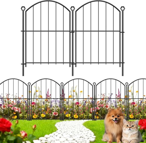 Decorative Garden Fence, 17in (H) x 30ft(L) No Dig Fence