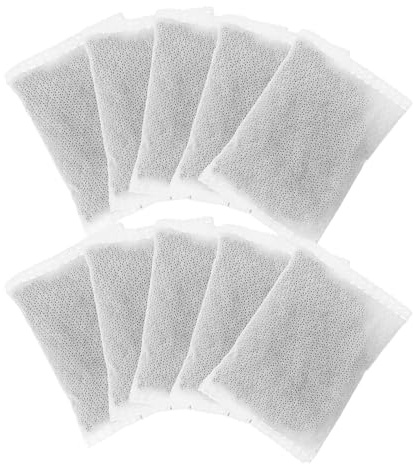Hemobllo Neutralizzatore di Odori 10 Pezzi di Sacchetti in Carbone Attivo Bianco Riutilizzabili per Assorbire Rapidamente Odori in Casa e Armadi