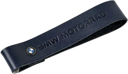 BMW Motorrad-Schlüsselanhänger aus Leder, Marineblau mit Logo, Original-Zubehör für Motorrad