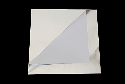 320 cm x 320 cm Insulated Foil Wraps - Grease Proof Paper for Burrito, Burger, Kebab & Naan (100 Wraps)
