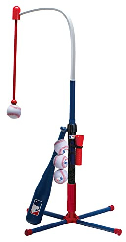 Franklin Sports Kids Baseball Tee - MLB 2-in-1 Grow-with-Me Tee Ball