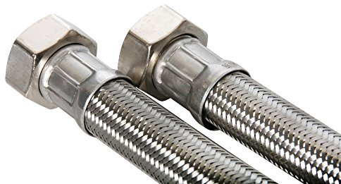 Aqmos I Panzerschlauch 1 Zoll ÜM x 1 Zoll ÜM 1000 für Wasserenthärtungsanlage, Enthärtungsanlage, Antikalkanlage
