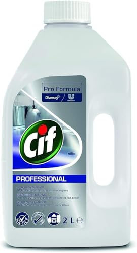 Cif Professional Entkalker - Hochwirksamer Küchenreiniger für effektive Kalkentfernung und strahlende Sauberkeit, 2L