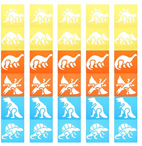 Toddmomy 30stücke Teiliges Mädchen Malvorlagen Dinosaurier Schablonen Wiederverwendbare Flexible Und Umweltfreundliche Zeichenschablonen Für Basteln Und Malen Für -projekte Und Kreative