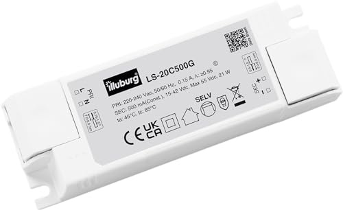 Transformateur LED 500mA Courant Constant 8W - 20W Flickerfree LED Bloc d'Alimentation Driver