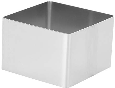 Square Mousse Mold Stainless Steel Cake Ring Anniversary Birthday Cake Baking Pans English Muffin Rings Mousse Cutter Cake Molds Dessert Rings Pastry Mould Baking Tool