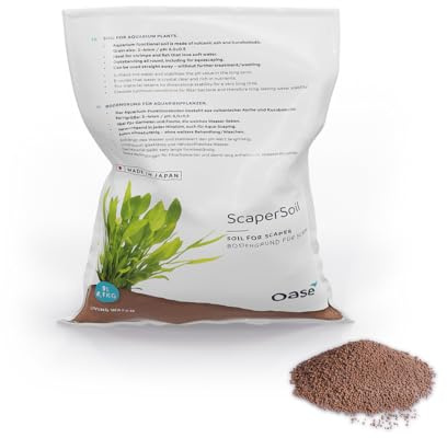 OASE 88048 ScaperLine Soil Aquarium Soil, Bodengrund für Pflanzen, 9 L, braun, 1,5 mm - 3 mm Körnung