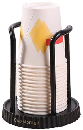 CAMEIRGOU Dispenser Per Bicchieri Di Carta - Portabottiglie Per Tazze Da Tè, Supporto Per Espositore Per Tazze, Dispenser Per Bicchieri Di Plastica, Porta Bicchierini Caffe Per Casa, Ufficio