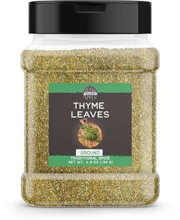 Birch & Meadow Ground Thyme, 4.8 oz, Soups & Pastas, Traditional Seasoning