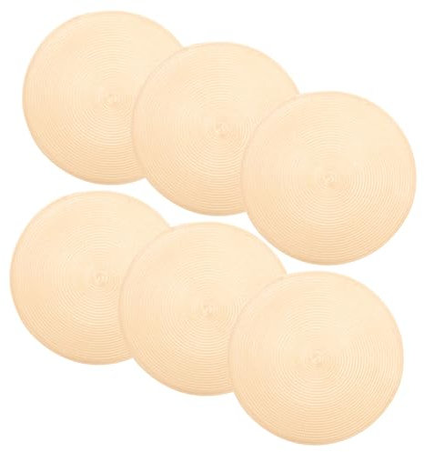 Mikinona 6piezas Manteles Individuales Tejidos De Plástico De Aislantes y Decorativos para Comedor y Fiestas Antideslizantes y Fácil De Limpiar