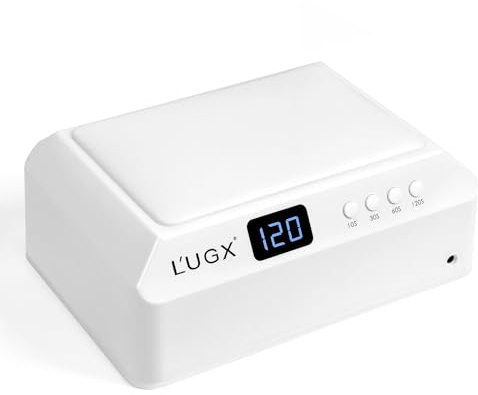 L'UGX Professional Nail Curing Lamp for Gel Polish Dryer 72W LED UV Nail Lights with Arm Rest Pillow & Retractable Tray,Perfect for Manicure & Pedicure at Salon & Home