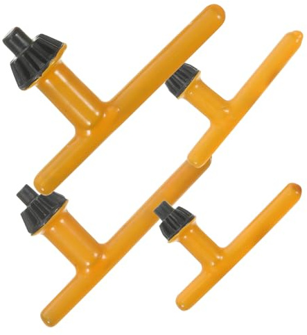 Hoement Drill Chuck Keys Convenient Replacement and Versatile Use 4pcs for Electric Drill Clamping Tool Steel and Rubber Material Suitable for Workshop and Home Drilling Tasks