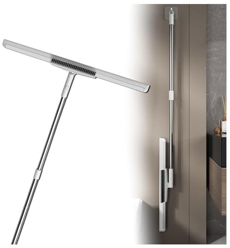 RYJYQYX Escoba Mágica, Multifunción con Mango Largo de 125cm Escoba De Silicona para Limpiar Suelos, Escoba De Goma para Suelos para Piso De Concreto,Azulejo De Baño
