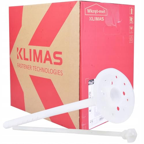 Dämmstoffhalter mit langer Spreizzone für Styropor Dämmstoffdübel (Weiß, 10 x 300 mm / 100 Stück)