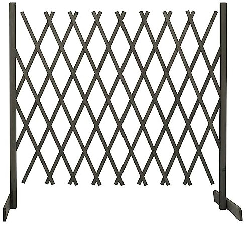 Juroupi Garden Trellis Fence Grey 180x100 cm Solid Firwood,Hardware,Fencing & Barriers,Fence Panels